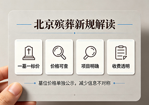 北京殡葬新规要求“一墓一标价”，全面推行明码标价保障消费者权益